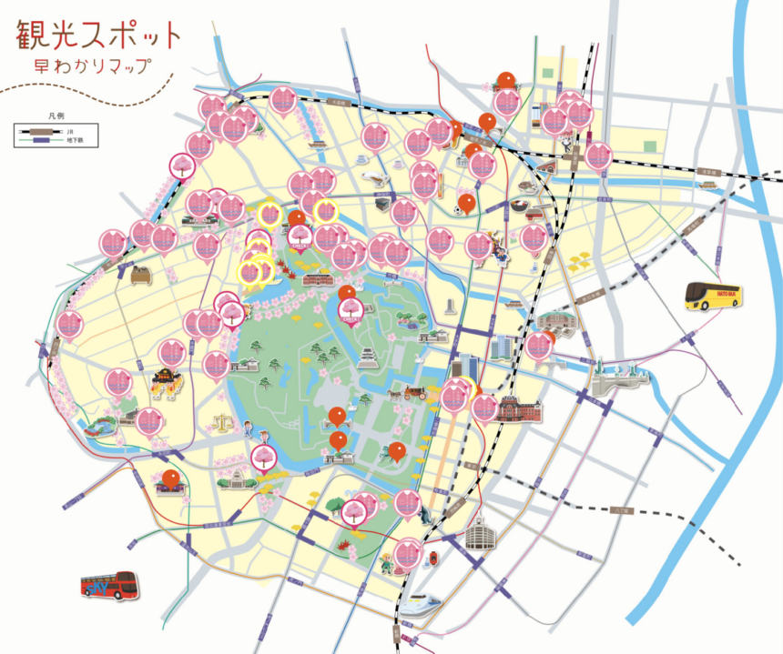 東京都千代田区にてデジタルマップ「さくらまつり早わかりマップ」がリリース！